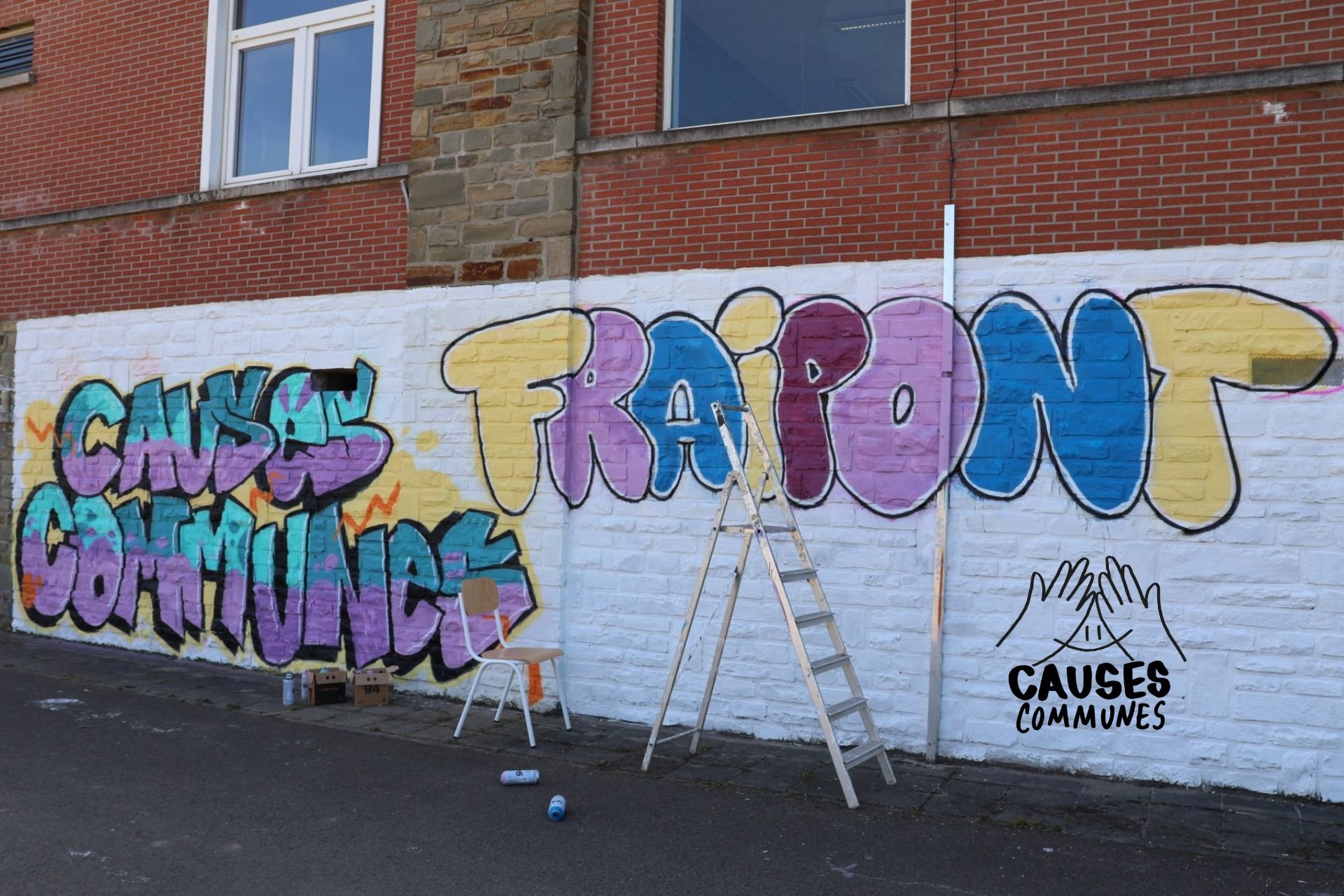 Fresque et cabane communes &agrave; Fraipont