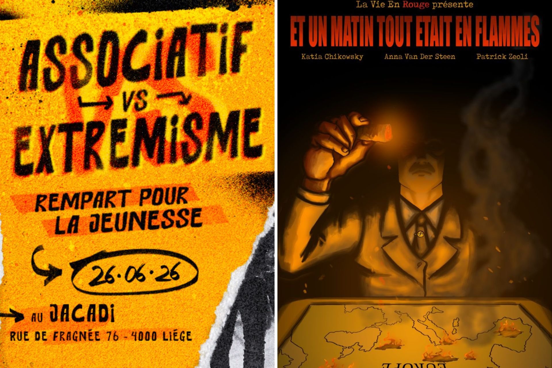 Pr&eacute;sentation du spectacle 'Et un matin tout &eacute;tait en flammes'